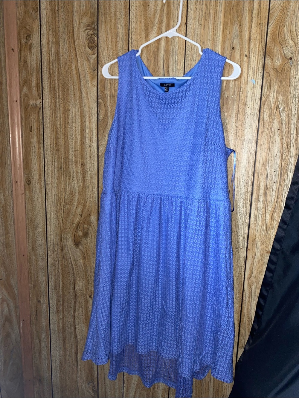 Apt. 9 Periwinkle Eyelet Sleeveless Midi Dress